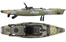 Load image into Gallery viewer, Hobie Pro Angler 14 MirageDrive360XR Woodland Camo Top and Side View
sku:27100067-24