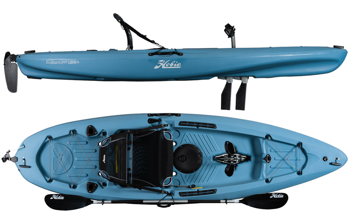 hobie mirage passport gt 10.5 pedal kayak 10.5R NewDescrip Rotomolded polyethylene construction Designed Color:eRed GoPro Gurthalterung belüftete Helme