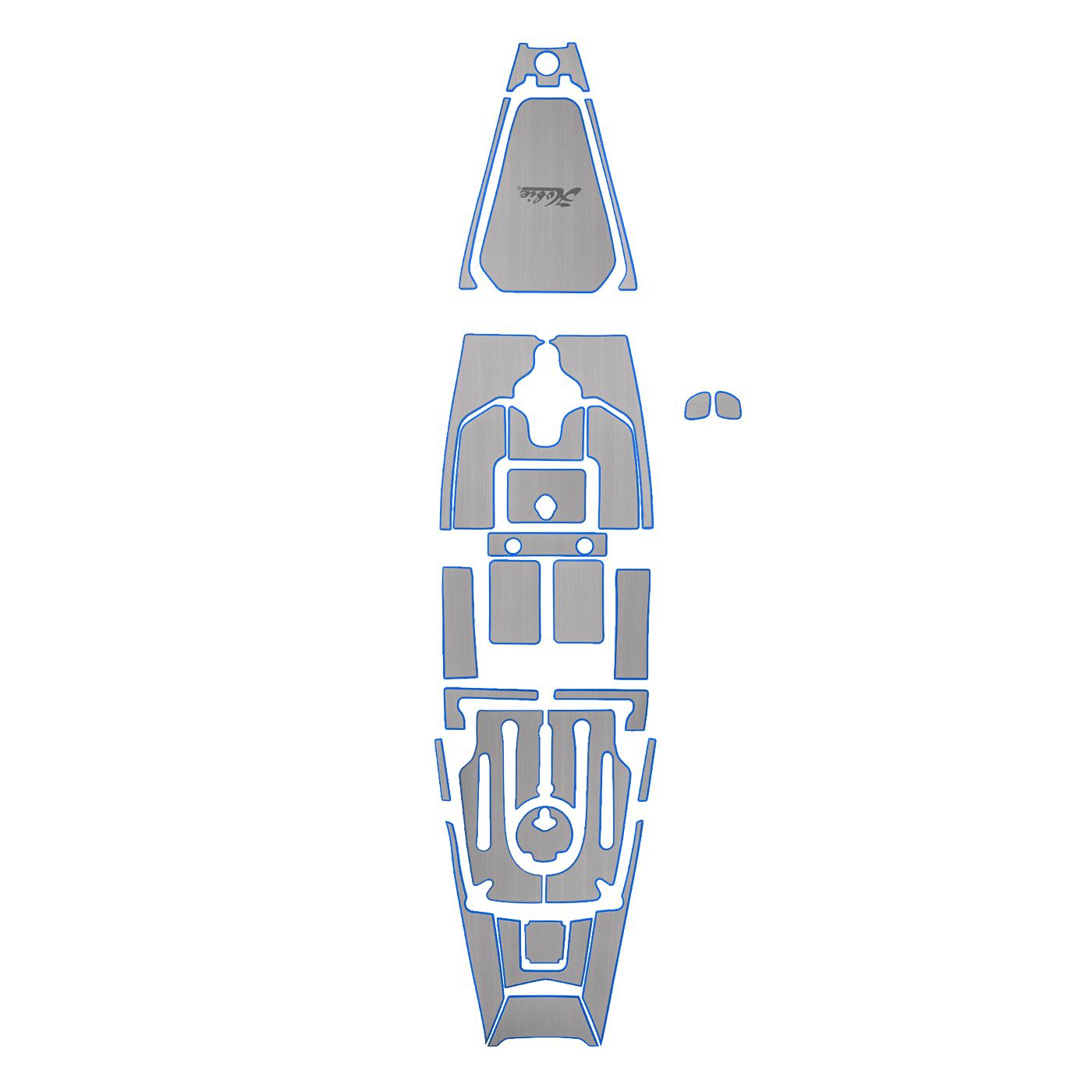 Hobie Kayak Mat Kit Pa14 Titanium Blue No-hull sku: