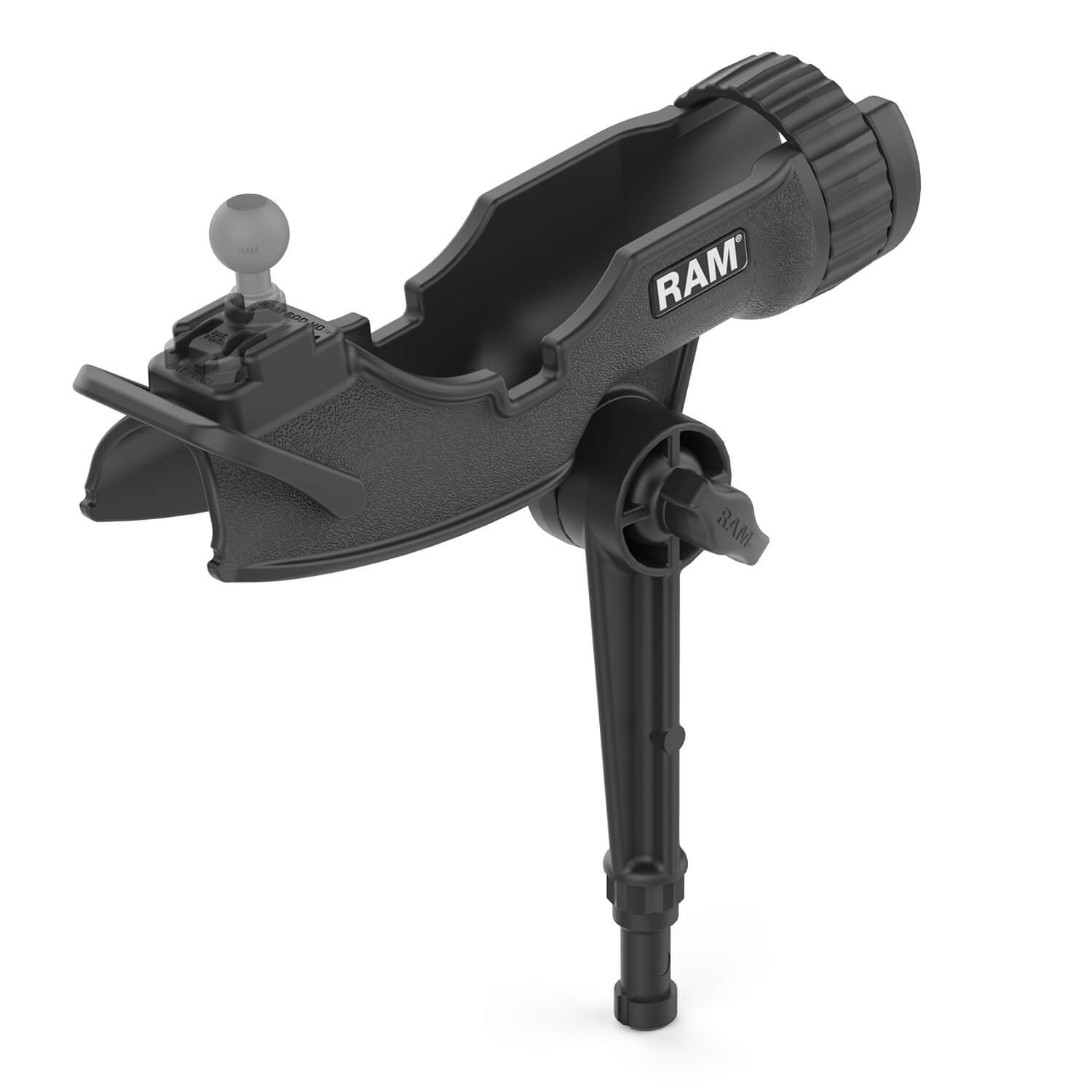 RAM Rod HD Rod Holder with 6-inch Spline Post sku: