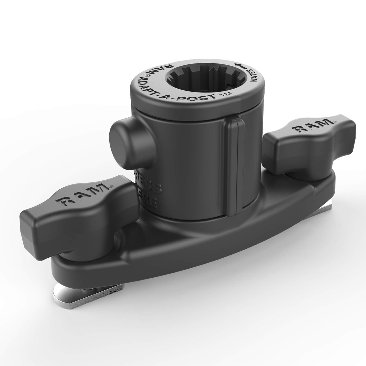 RAM Adapt-A-Post Dual T-Bolt Universal Track Base for Spline Posts sku: