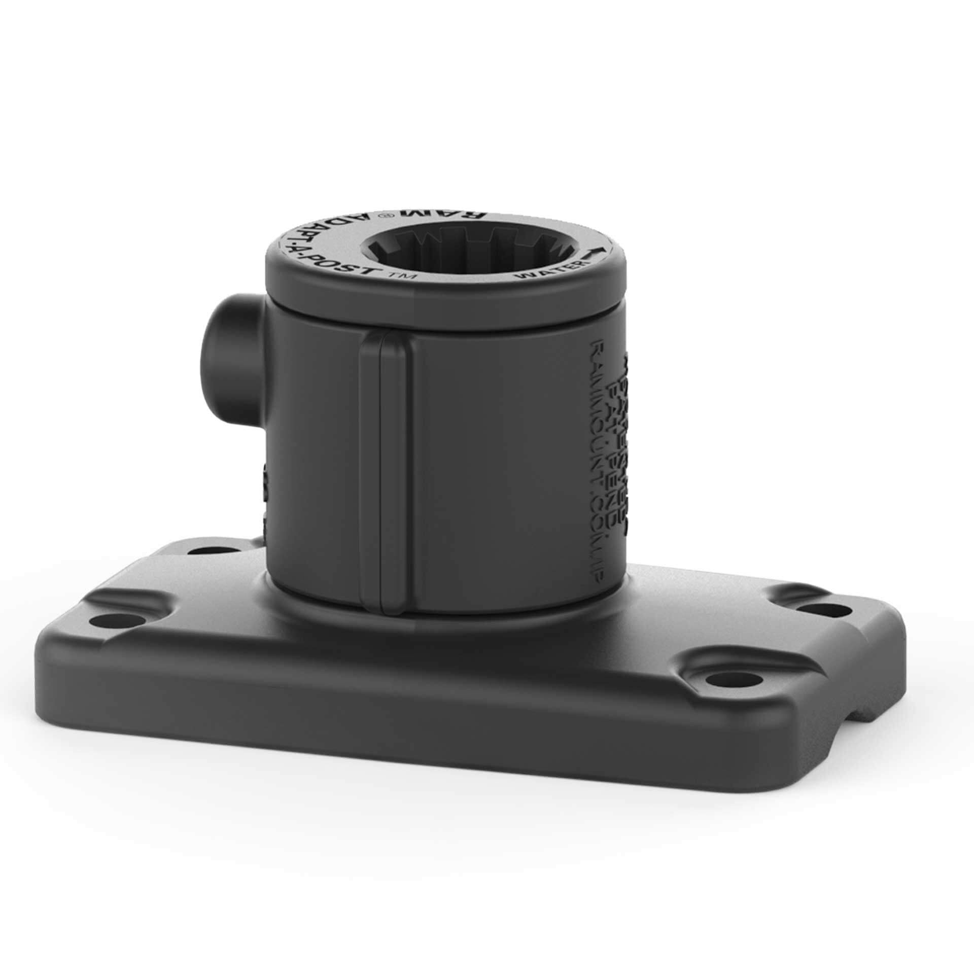 RAM Adapt-A-Post Universal Flat Surface Drill-Down Base for Spline Posts sku: