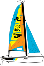 Load image into Gallery viewer, Hobie Dragoon Catamaran - Fiberglass Sailboat
sku:HDRAGOONCLUB