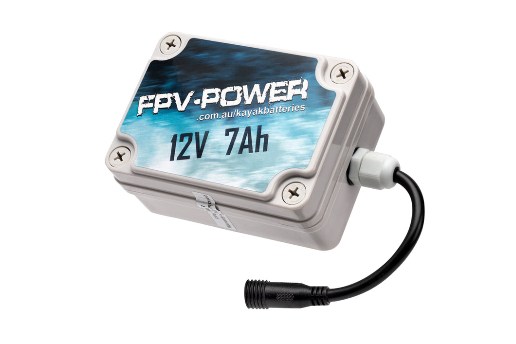 FPV-POWER 7Ah Kayak Battery And Charger Combo sku:RTL-FPV7AH