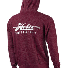 Load image into Gallery viewer, Hobie Baja Stripe Burgundy Pull Over Hoodie Back
sku:65242