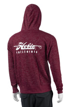 Load image into Gallery viewer, Hobie Baja Stripe Burgundy Pull Over Hoodie Back
sku:65242