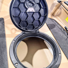 Load image into Gallery viewer, hobie kayak twist and seal hatch 8 inch twist and seal kit mounted
sku:71702001