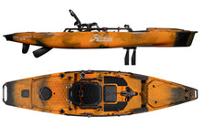 Load image into Gallery viewer, Hobie Fishing Kayak Pro Angler 14 180 Sunrise Camo Top and Side View
sku:85261019-22