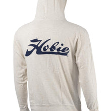 Load image into Gallery viewer, Hobie Oatmeal Pull Over Hoodie Script Logo Back
sku:65111