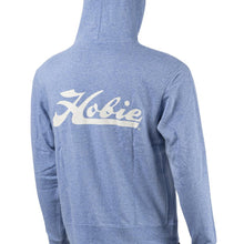 Load image into Gallery viewer, Hobie Sky Blue Pull Over Hoodie Script Logo Back
sku:65211