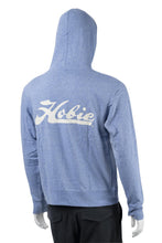 Load image into Gallery viewer, Hobie Sky Blue Pull Over Hoodie Script Logo Back
sku:65211
