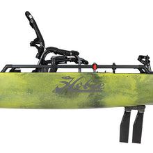 Hobie Pro Angler 14 MirageDrive360XR Amazon Green Camo Side View | SKU: 27100067-24