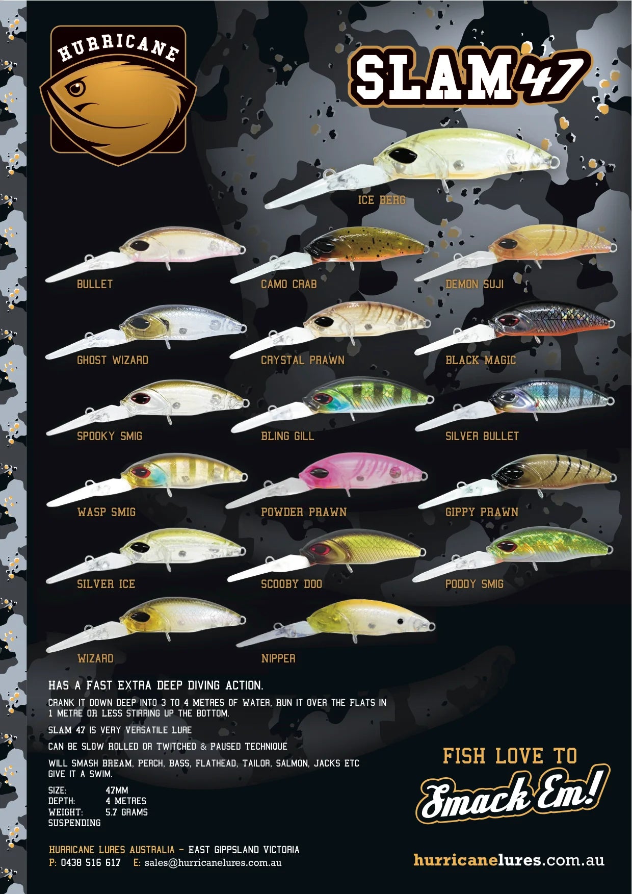 Hurricane Lure Slam 47 sku: