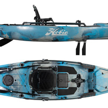 Hobie Fishing Kayak Pro Angler 14 180 Glacier Camo Top and Side View | SKU: 85261019-22