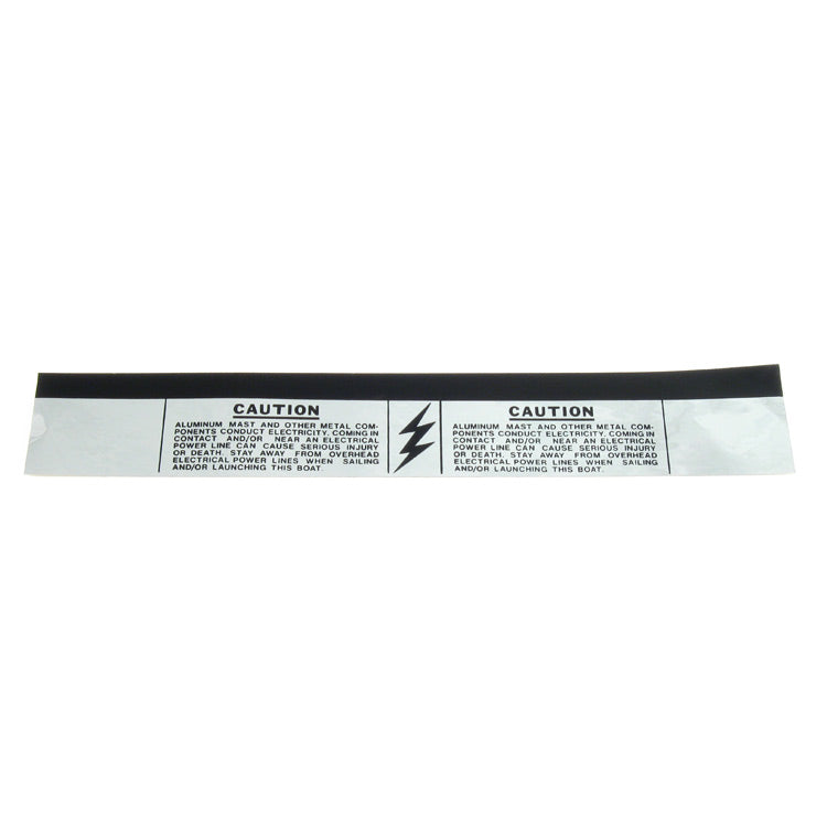 Hobie Mast Caution Decal (Black) | SKU: 13440000 | Alternate SKU: 13440001