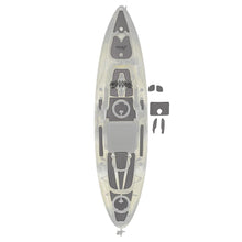 Load image into Gallery viewer, Hobie Kayak Mat Kit Outback Grey_Charcoal With Hull
 sku:72020256