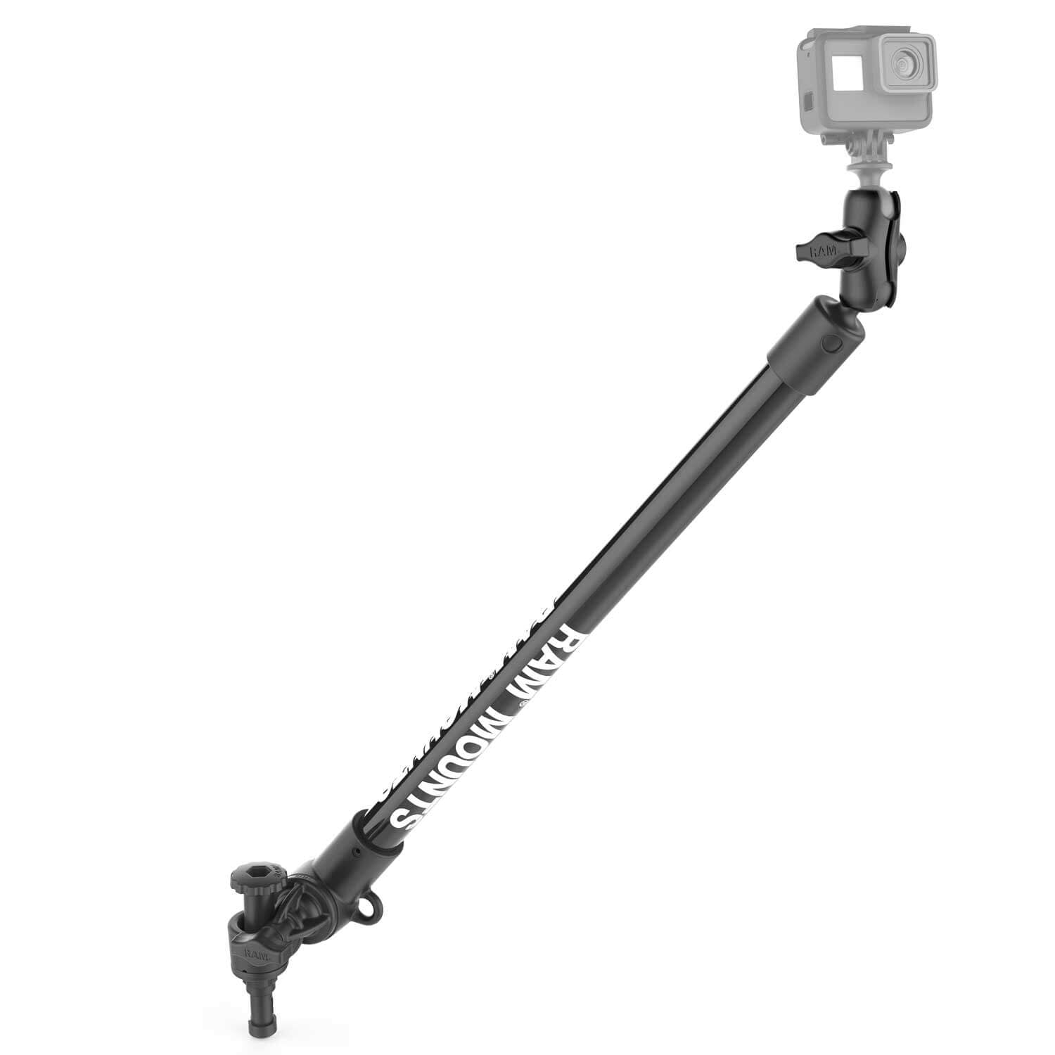 RAM Tough-Pole 18-inch Single Pipe Mount with RAM Track-Node Base | SKU: 72023083