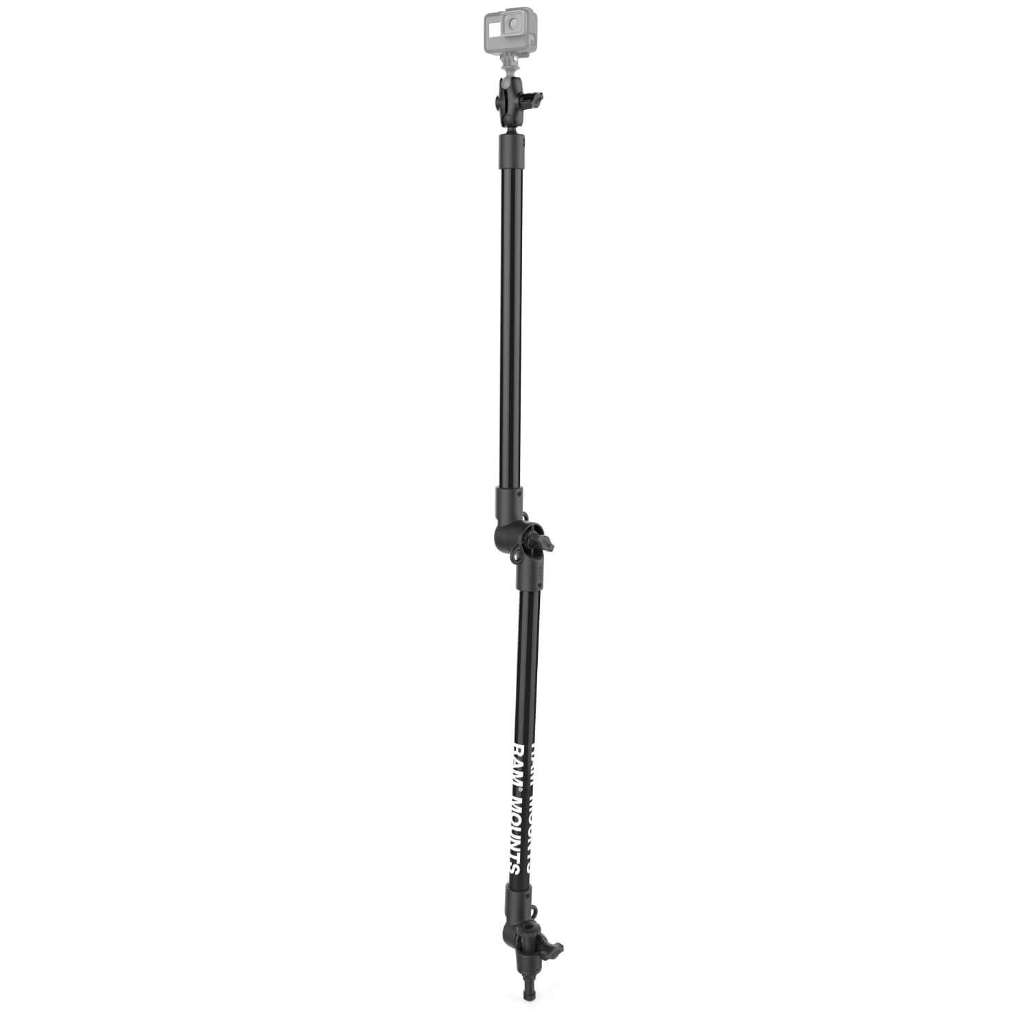 RAM Tough-Pole 48-inch Double Pipe Mount with Spline Post Base | SKU: 72023084