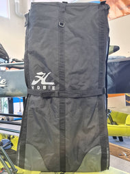 Rolling Canvas Travel Bag, Side View 