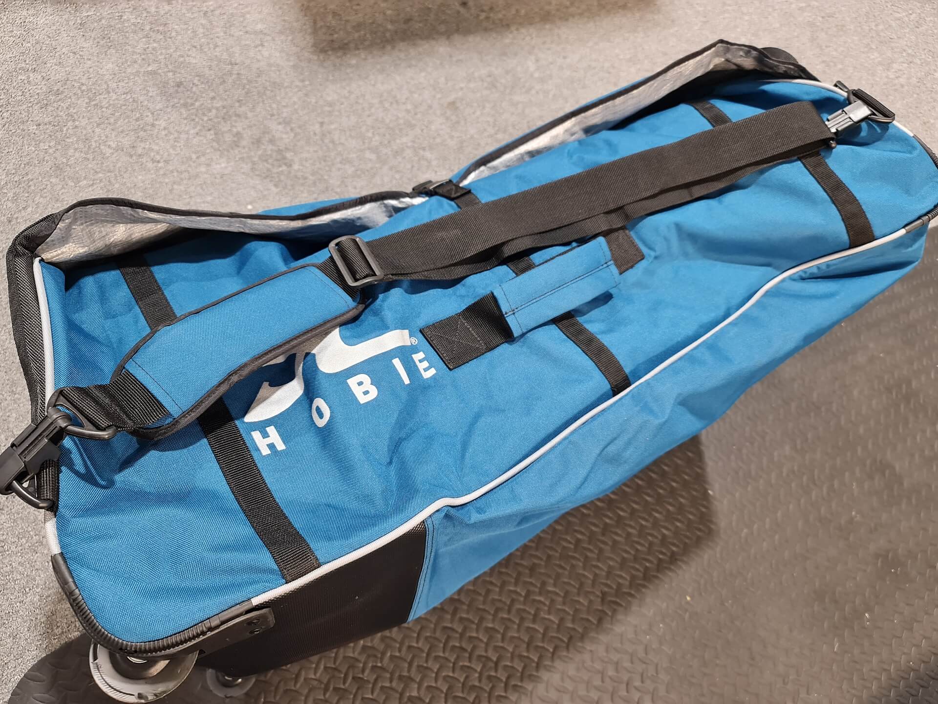 Rolling Canvas Travel Bag, Side View sku: