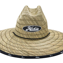 Load image into Gallery viewer, Wide Brim Lifeguard Hat with Chin Strap, Straw
 sku:HOBIE-HAT