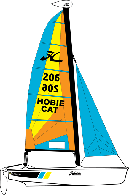 Hobie Dragoon Catamaran - Fiberglass Sailboat | SKU: HDRAGOONCLUB