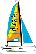 Load image into Gallery viewer, Hobie Dragoon Catamaran  - Fiberglass Sailboat
 sku:HDRAGOONCLUB