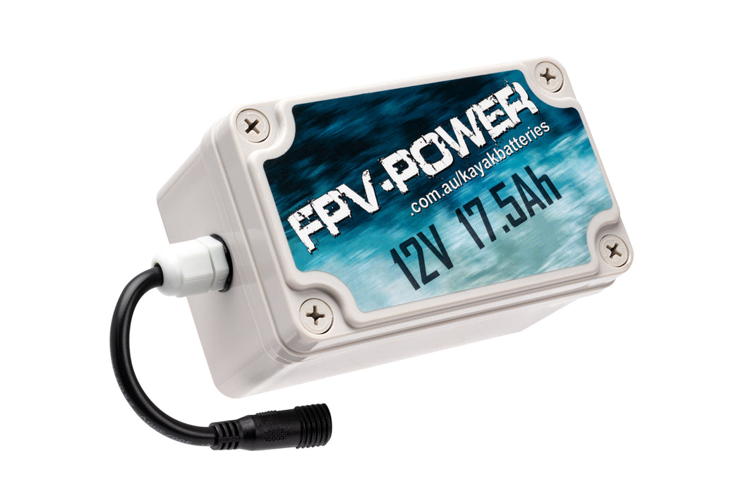 FPV-POWER 17.5Ah Kayak Battery And Charger Combo sku:RTL-220