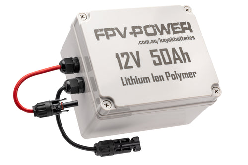 FPV-POWER 50Ah Kayak Battery And Charger Combo