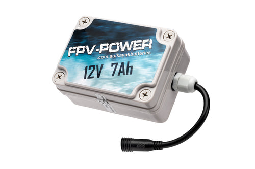 FPV-POWER 7Ah Kayak Battery And Charger Combo