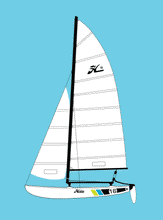 Load image into Gallery viewer, Hobie 16 Mainsail (White)
 sku:20991011