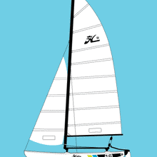 Hobie 16 Jib (White) | SKU: 20992010