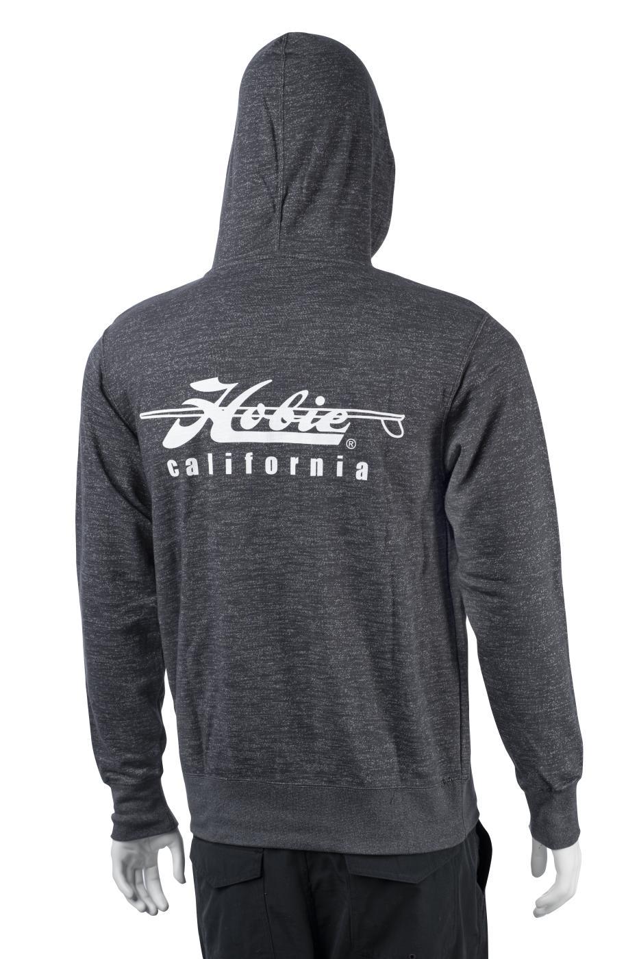 Hobie Baja Stripe Charcoal Pull Over Hoodie Back | SKU: 65231