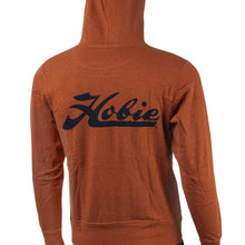 Load image into Gallery viewer, Hobie Burnt Orange Pull Over Hoodie Script Logo Back
 sku:65121