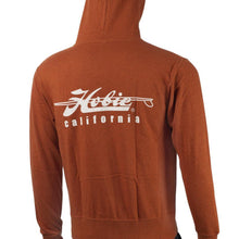 Load image into Gallery viewer, Hobie Burnt Orange Zip Hoodie California Logo Back
 sku:65141