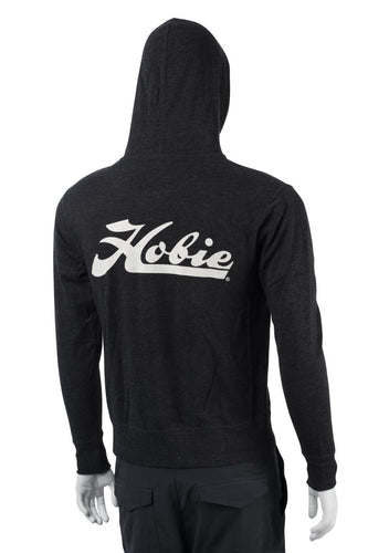 Hobie Charcoal Pull Over Hoodie Script Logo Back