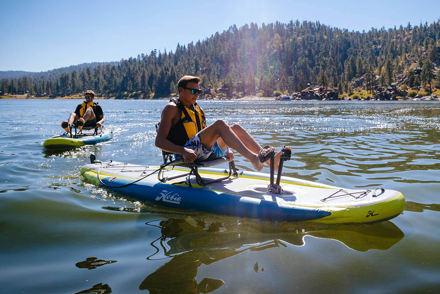 Hobie Mirage iTrek 11 Inflatable Kayak On The Water sku: