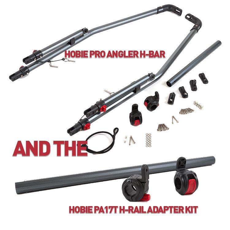 Hobie Pro Angler H-Bar & Hobie PA17t H-Rail Adapter Kit sku: