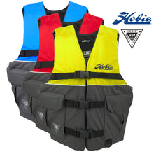 Load image into Gallery viewer, Hobie Series 1 PFDs come in blue, yellow, and red
 sku:PFD-HRS1-BLUE
