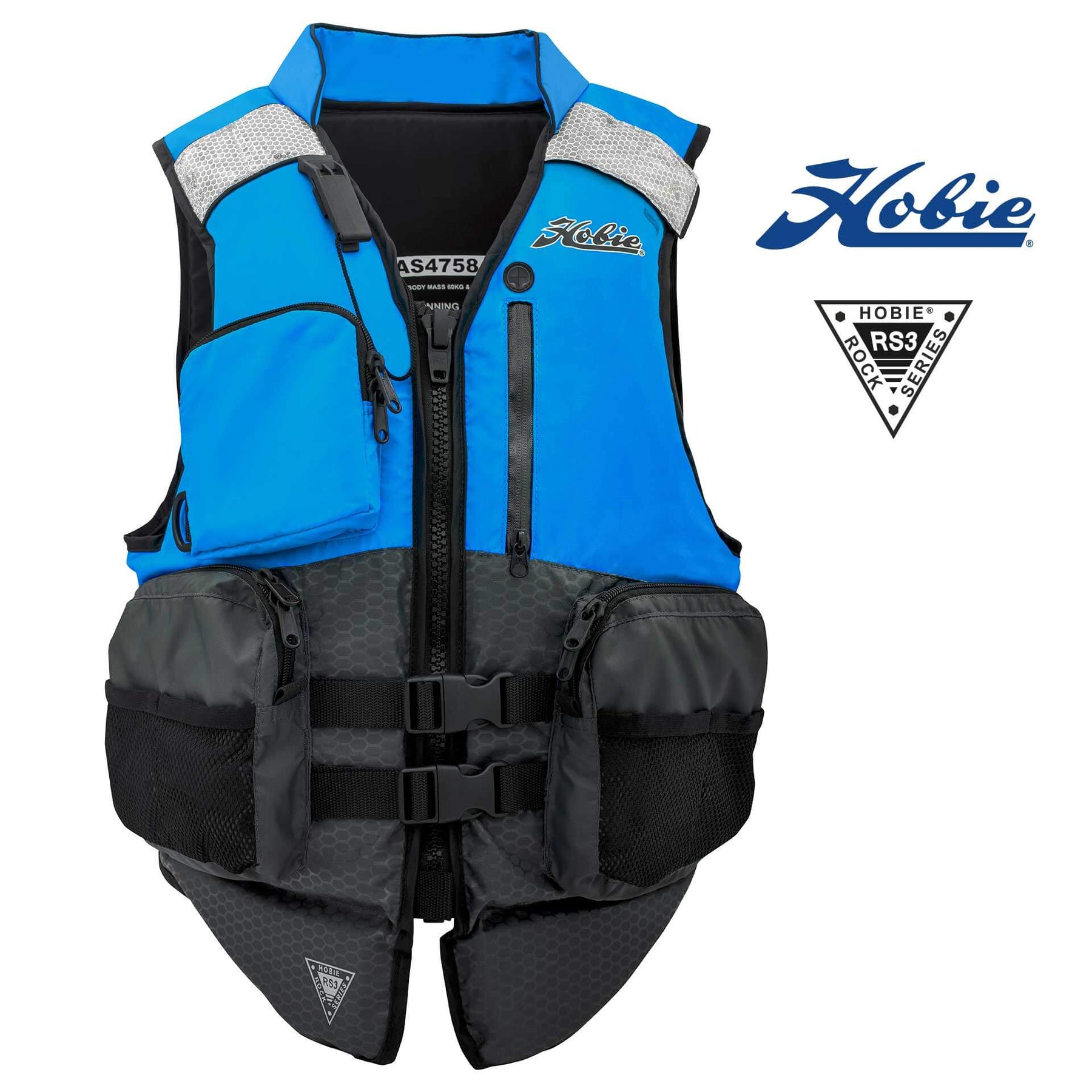 Red Hobie Recreational / Rock Series 3 L50 PFD - Certified to Australian Standard AS4758 | SKU: PFD-HRS3-BLUE-SM