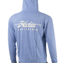 Load image into Gallery viewer, Hobie Sky Blue Zip Hoodie California Logo Back
 sku:65221