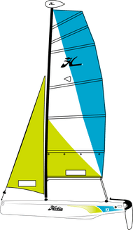 Hobie T1 Catamaran - Rotomoulded Sailboat 
