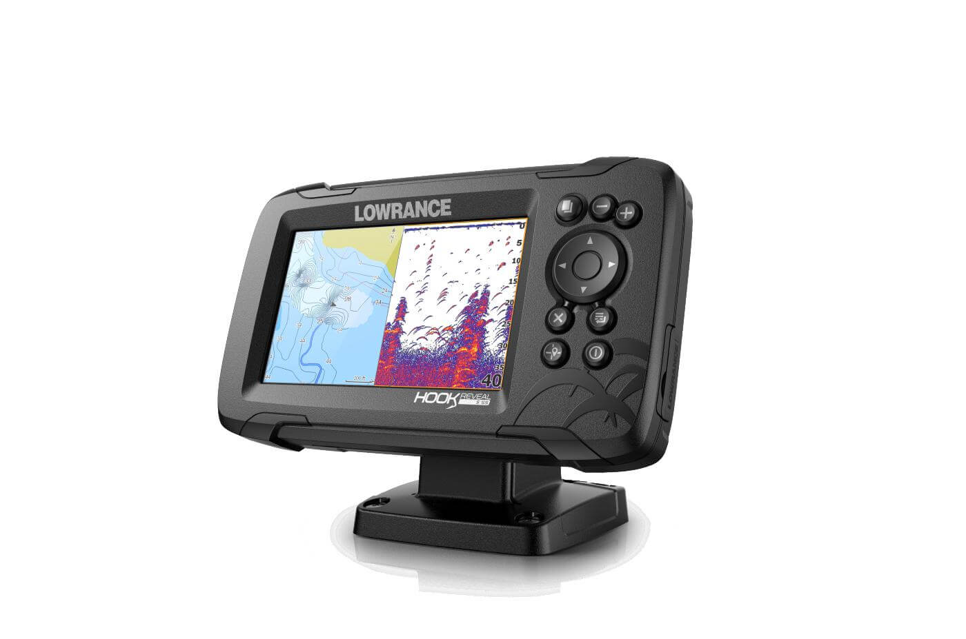 hook reveal 5x splitshot with chirp downscan and gps plotter 3 sku: