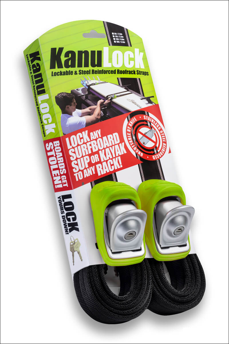 Kanulock Lockable Tie-Downs Green 8foot / 250cm sku: