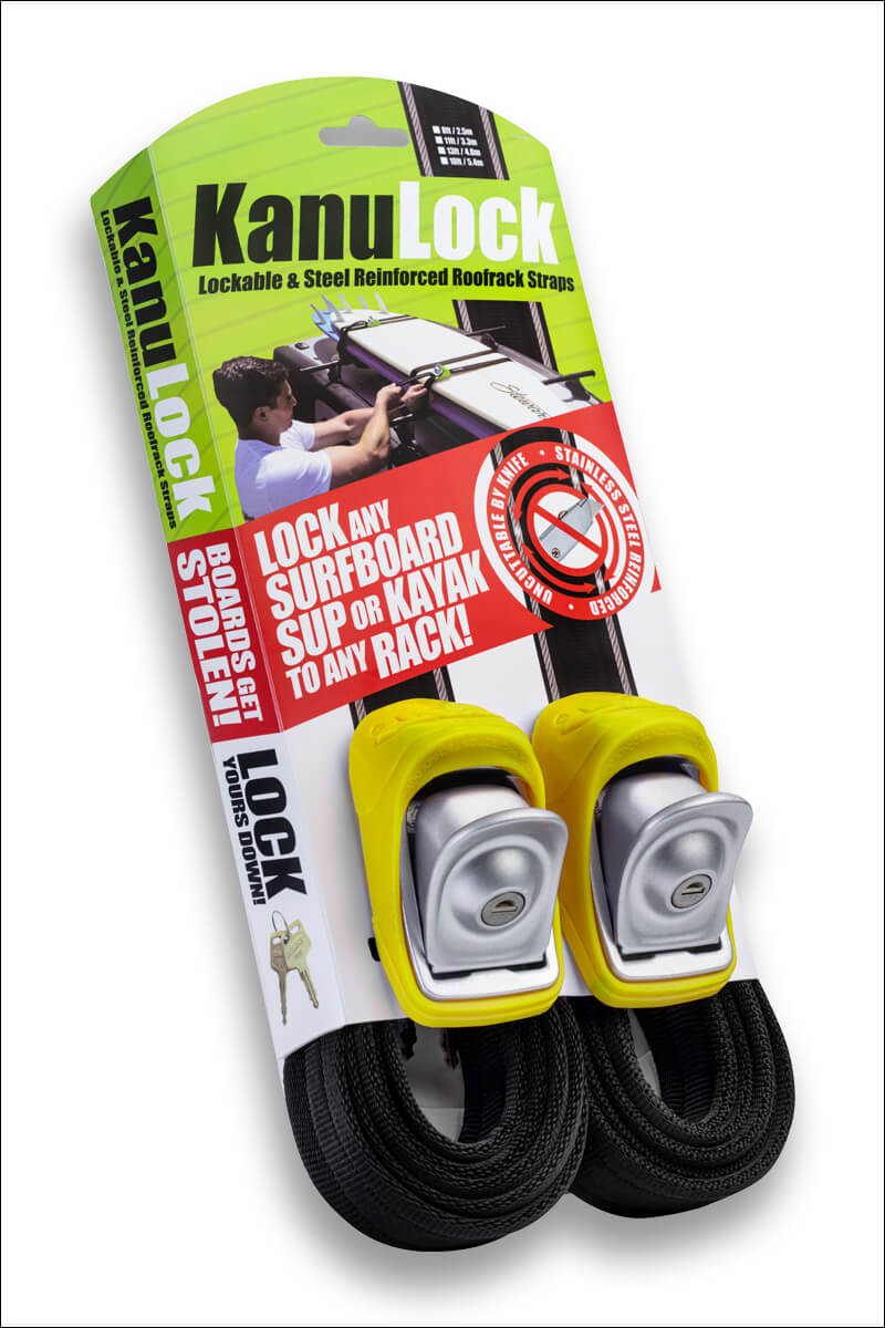 Kanulock Lockable Tie-Downs Yellow 13foot / 400cm | SKU: RTL-KAN4000