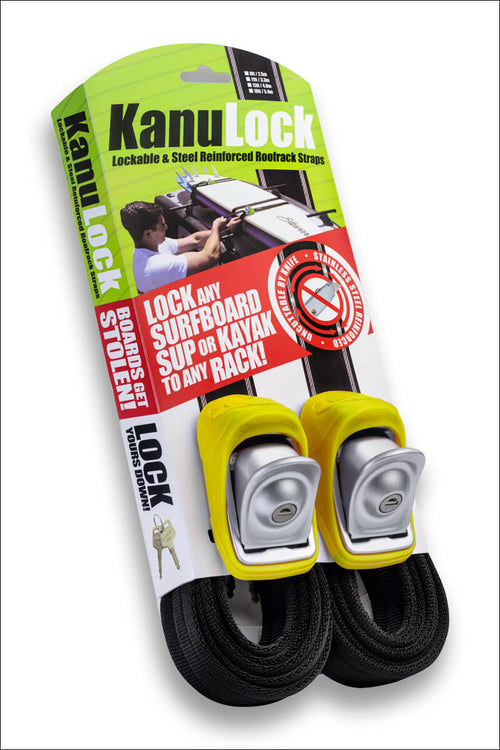 Kanulock Lockable Tie-Downs Yellow 13foot / 400cm