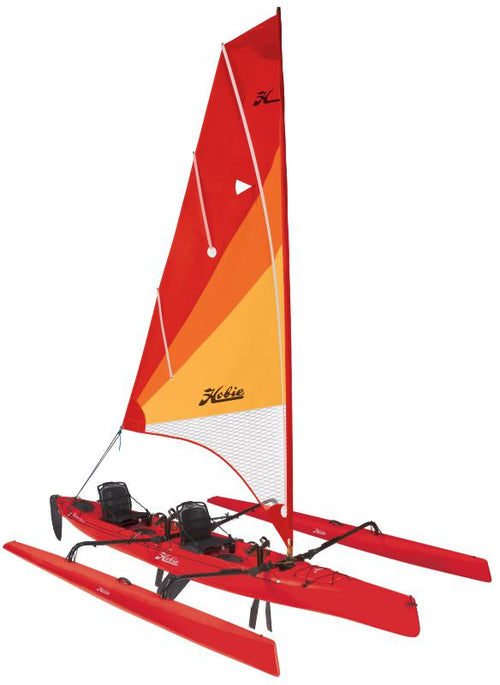 Hobie Tandem Island 3 Quarters Hibiscus Red Kayak/Sailboat