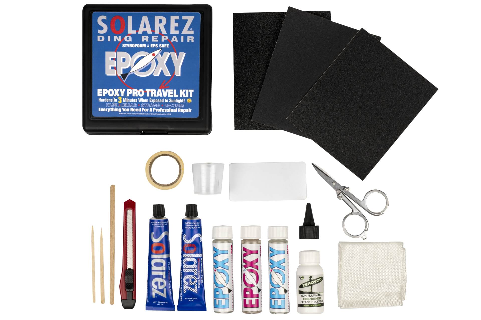 Solarez Ding Repair Epoxy Pro Travel Kit, Contents sku: