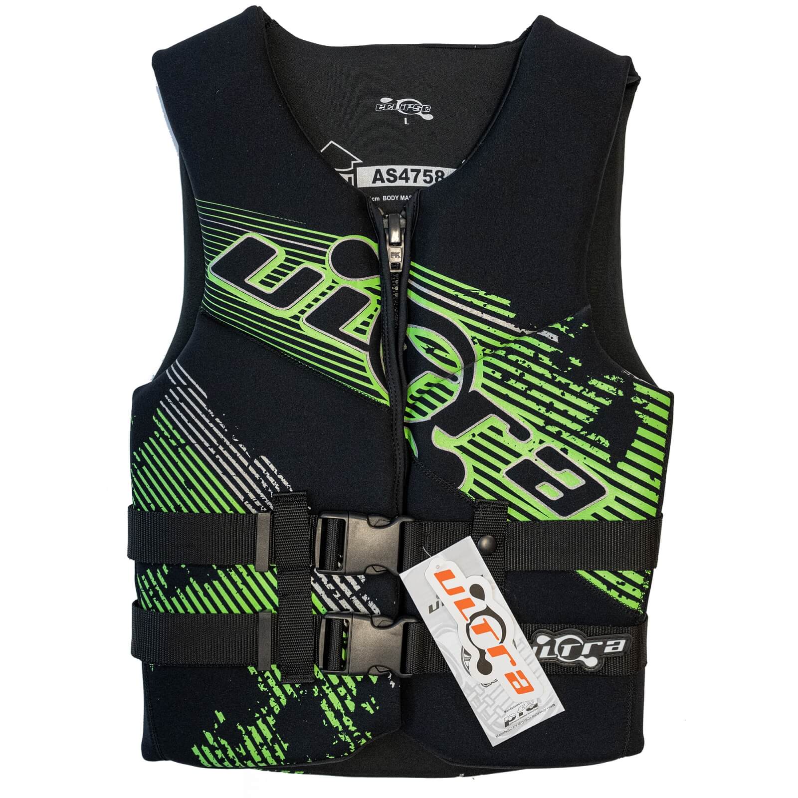 Ultra Men's Eclipse Life Jacket | SKU: SEAF ECLIPSE PFD3 XXXLarge Green