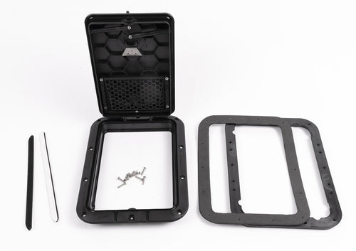 vertical rectangular hatch kit included parts exploded